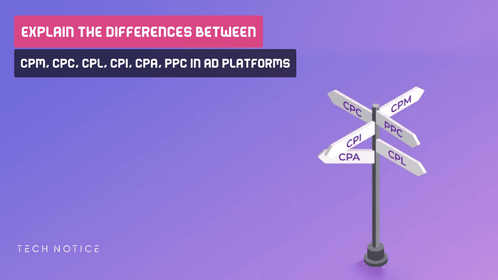 Differences Between CPM, CPC, CPL, CPI, CPA, PPC